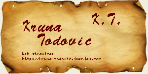 Kruna Todović vizit kartica